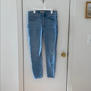 Madewell Distressed Skinny Jeans Size 28